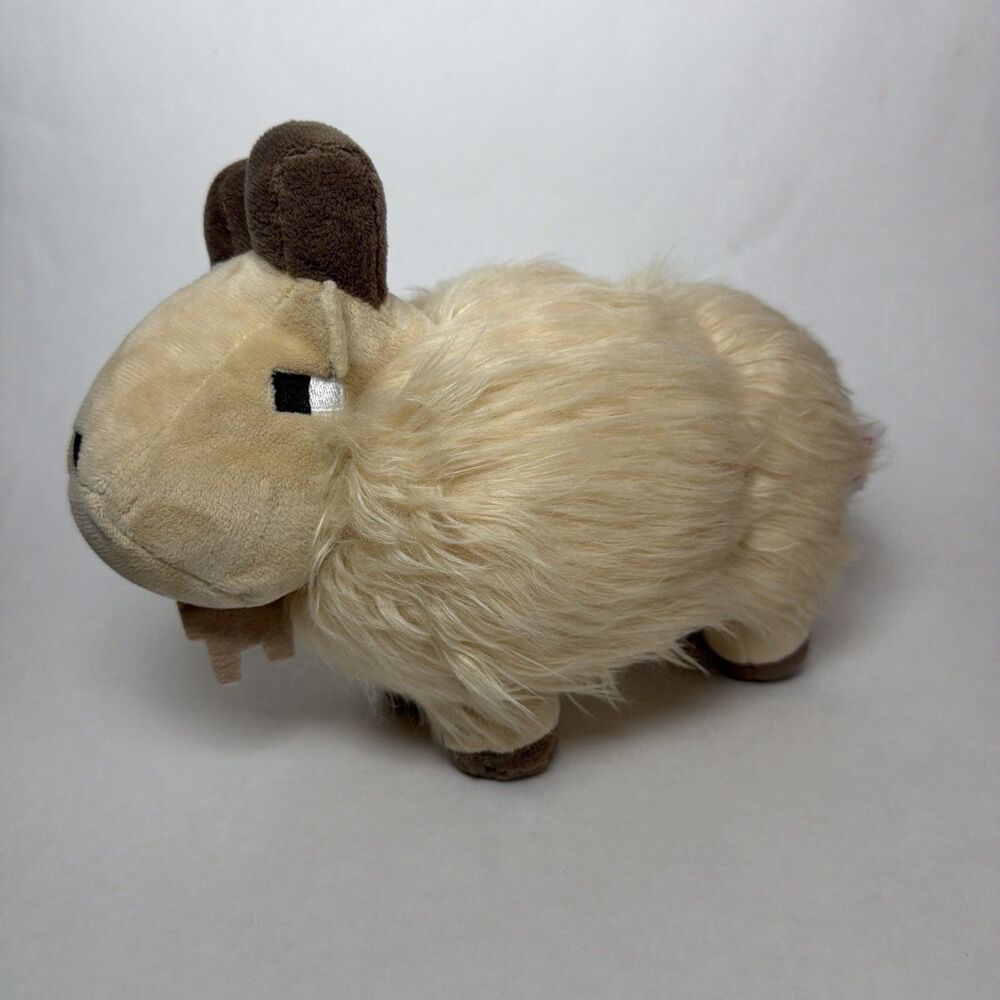 Minecraft Goat Plush 9" Mattel Mojang Plush Stuffed Animal Toy Fuzzy